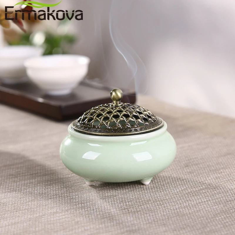 ERMAKOVA керамическая курильница фарфоровая катушка держатель для благовоний для медитации Deworming расслабляющие аксессуары для дома