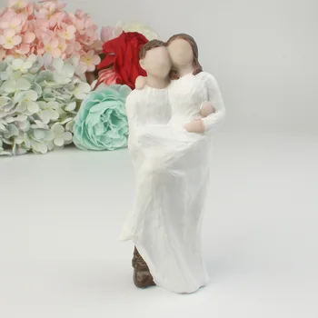 

Guardian of Love Men Hold Women in His Arms Resin Figurine Wedding Cakes Decoration TB Sale