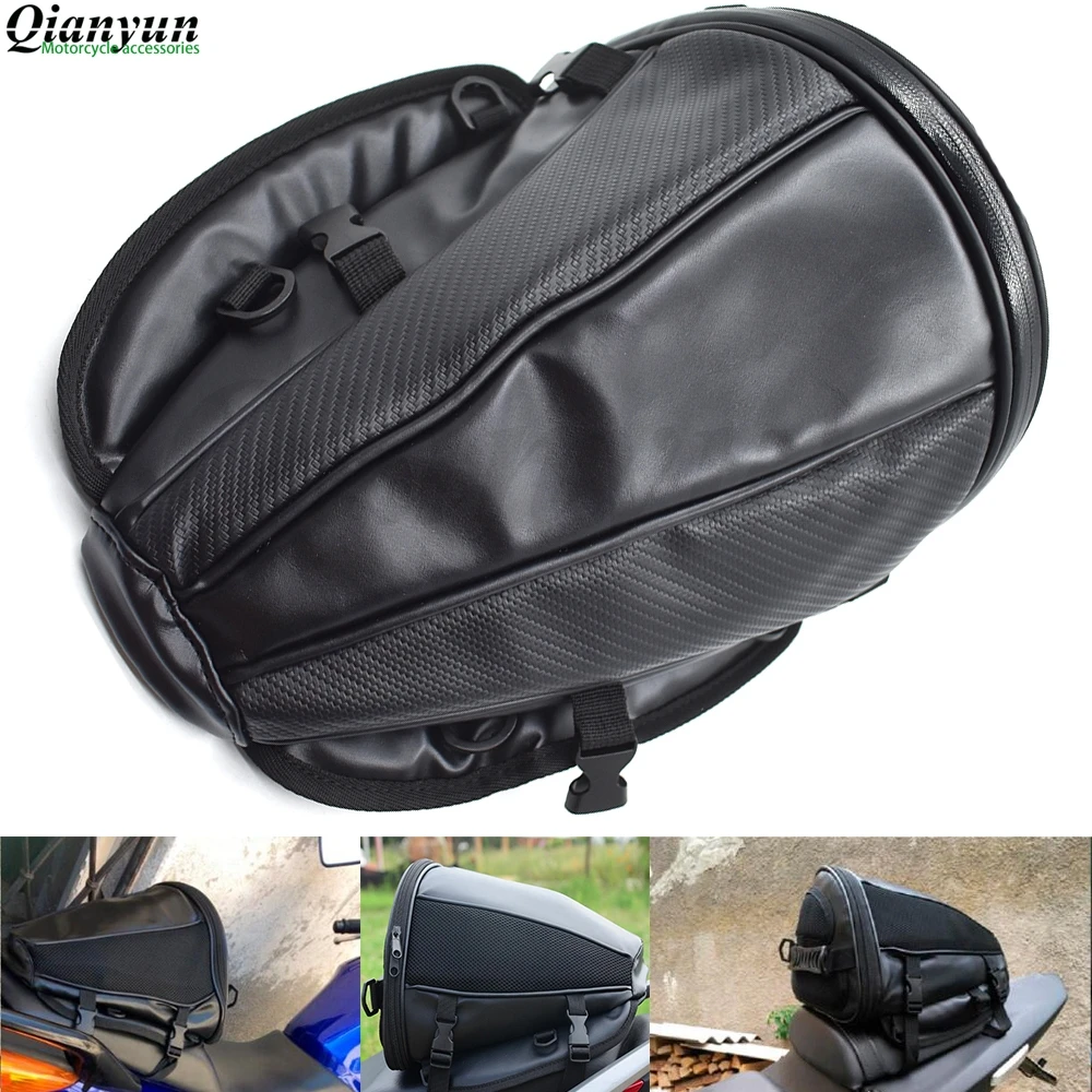 

Universal motorcycle tail bag seat backpack saddle bag rear seat bag For Honda CB599 CB919 CB600 CBR600 F3,F4,F4i F5 CBR1000RR