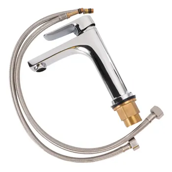 

1pc Faucet Hot and Cold Water Mixed Single Hole Copper Faucet for Kitchen Bathroom Sink