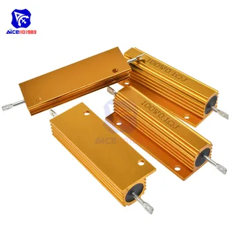 

diymore 100W 0.1R -1KΩ ±5% Wirewound Resistor Electronic Aluminium Shell Resistor for LED Light Frequency Divider Servo Industry