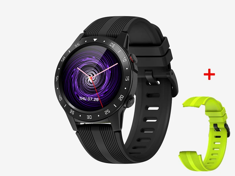 add green strap Torntisc 2G Смарт-часы Android gps Bluetooth Sim карта альтиметр барометр поддержка пульса монитор артериального давления умные часы - Цвет: add green strap