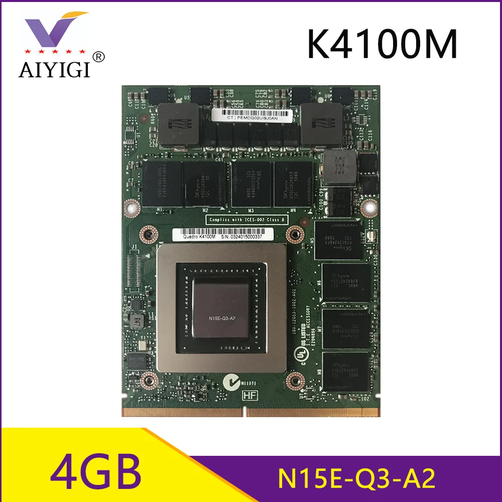 Видеокарта Quadro K4100M K4100 GDDR5 4 Гб N15E-Q3-A2 Для iMac A1312 Dell M6700 M6800 HP 8770W ZBook15 G1 G2 100% OK |