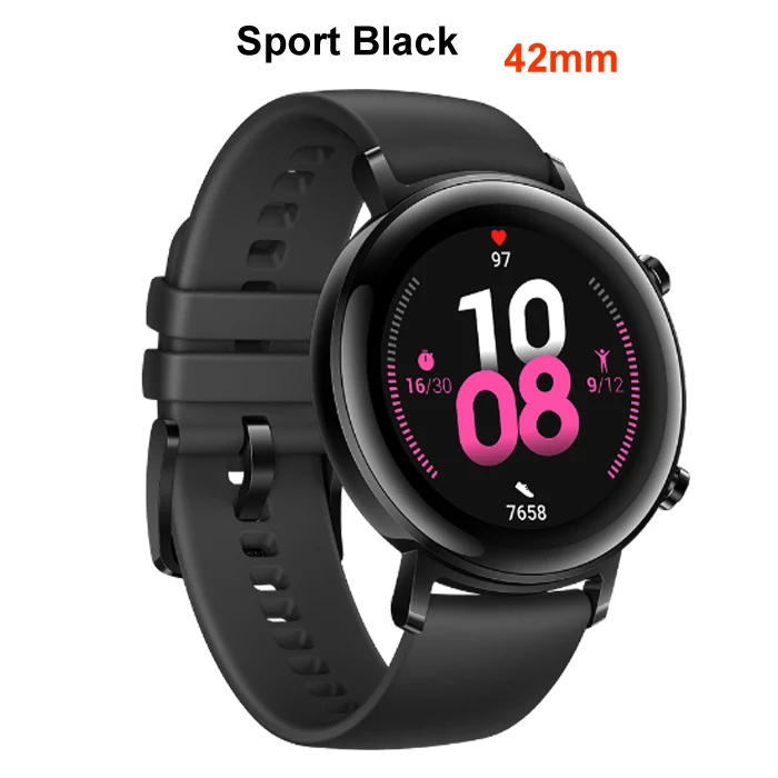 Смарт-часы huawei GT 2, GT2 Kirin A1, Bluetooth, 5,1, 14 дней, батарея, телефонный звонок, частота сердечных сокращений, спортивные часы для воспроизведения музыки, умные часы - Цвет: 42mm Sport Black