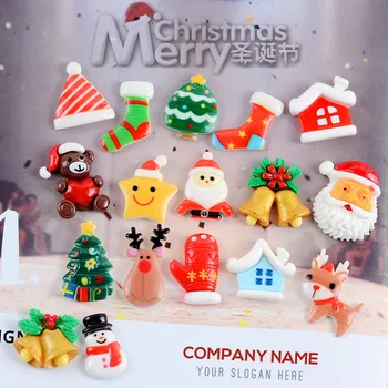 

Resin Flatback Kawaii Decoration Cute Christmas Star Bear Santa Clause Tree DIY Scrapbook Accessories