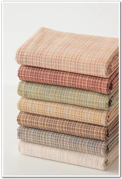 

50x140cm Quality Cotton Twill Cloth, Frosted Soft Cloth, Yarn-dyed Plaid Cloth, Handmade Cloth DIY 240g/m