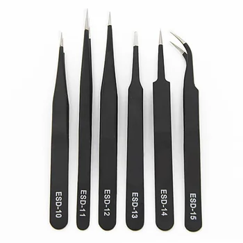 

Precision Tweezer Set Antistatic Tweezers Stainless precision tweezer set antistatic tweezer Makeup Tool Outdoor Indoor