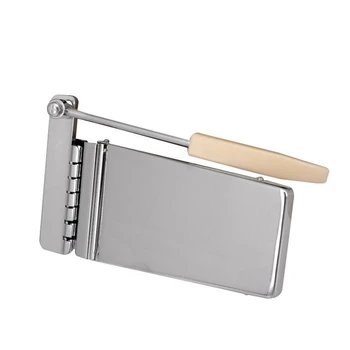 

NEW-Silver Hollowbody Jazz Guitar Tremolo Bridge Tailpiece For Lp Sg Guitar Parts