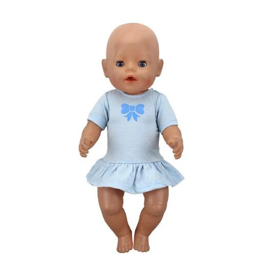 Популярное платье, кукольная одежда, 17 дюймов, 43 см, кукольная одежда, костюм для новорожденных, подарок на день рождения - Цвет: 10