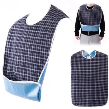 

1Pcs Adult Waterproof Adult Mealtime Bib Cloth Protector Disability Aid Apron Coffee Shop Cleaning Aprons Kitchen Accessories