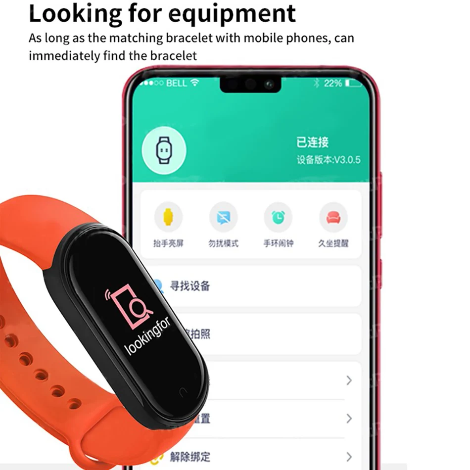 Fashion M6 Smart watch men's and women's sports bracelet waterproof heart rate and body fitness activity monitoring tracker 2021