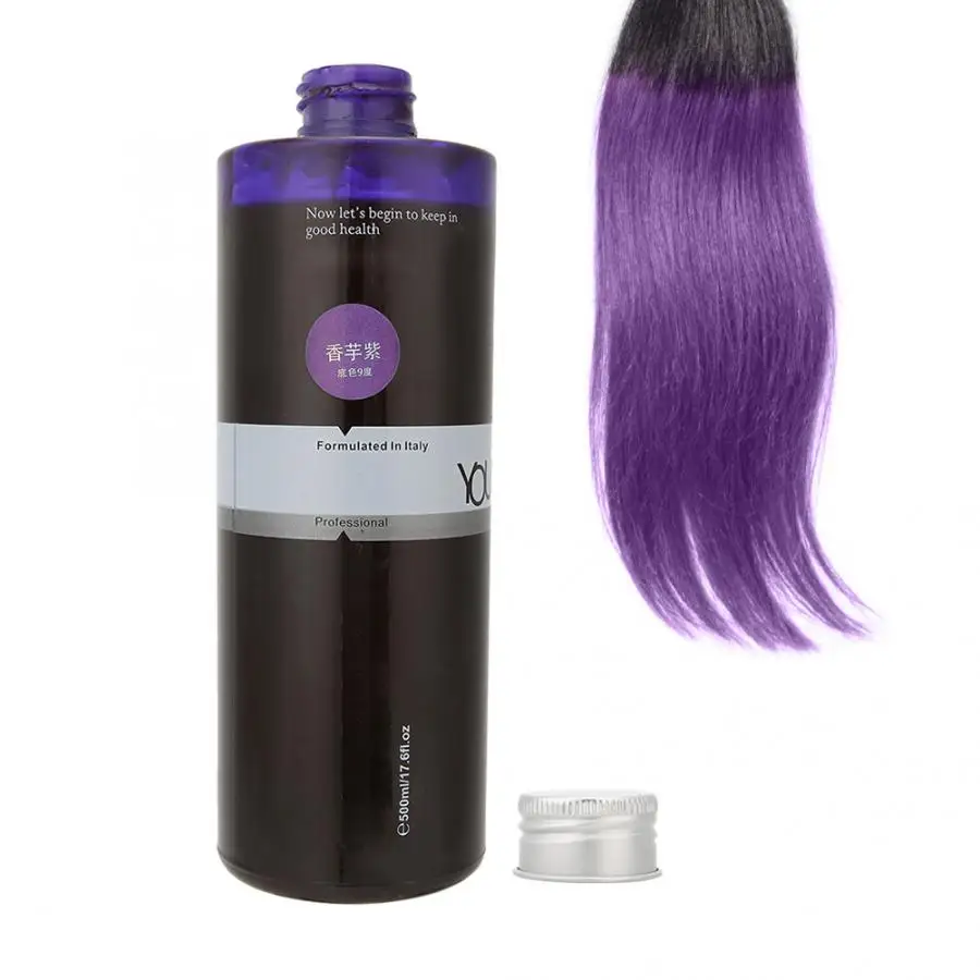 500ml Colourful DIY Hair Dye Coloring Cream Long-Lasing Semi Permanent Hair Color Cream Hairdressing Tools Beauty Salon