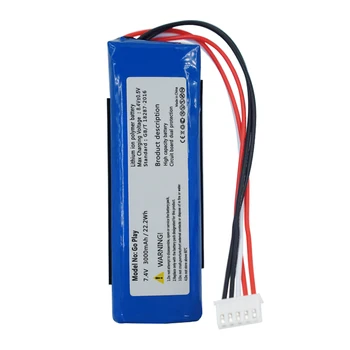 

2 pcs OHD 7.4V 3000mAh Battery for Harman Kardon Go Play Speaker Li-Polymer Lithium Polymer Rechargeable Accumulator Replacement