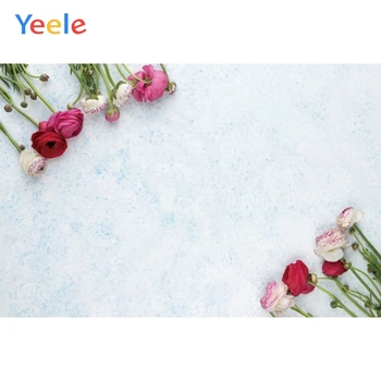 

Yeele Vinyl Backdrops Gradient Solid Color Surface Of Wall Flowers Rose Spring Baby Kid Doll Photography Background Photocall