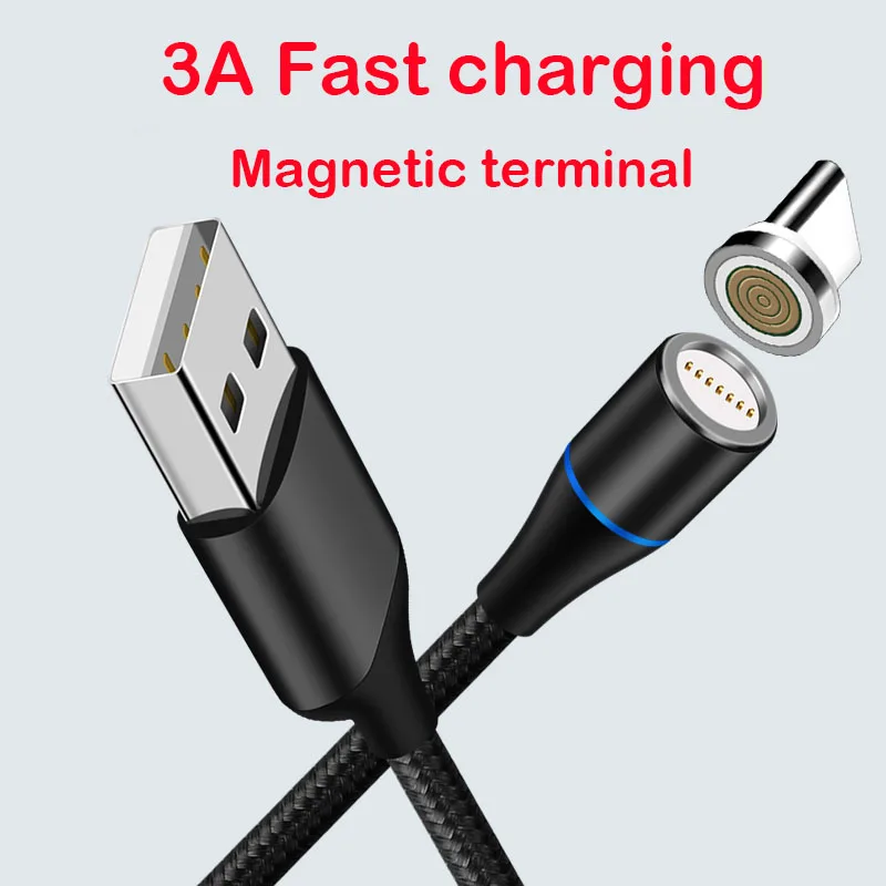 Магнитный зарядный кабель RDCY 3A Micro USB Type C 7 контактный провод для передачи данных