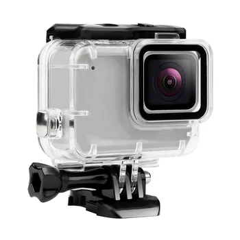 

Waterproof Housing Case for GoPro Hero 7 White & Silver Protective 45m Underwater Dive Case Shell for Go Pro Hero7 Action Camera