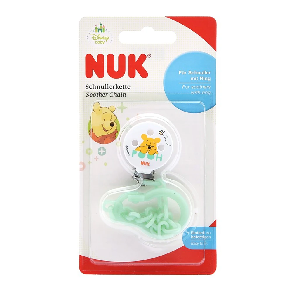 Клипса NUK ДИСНЕЙ для соски-пустышки с цепочкой