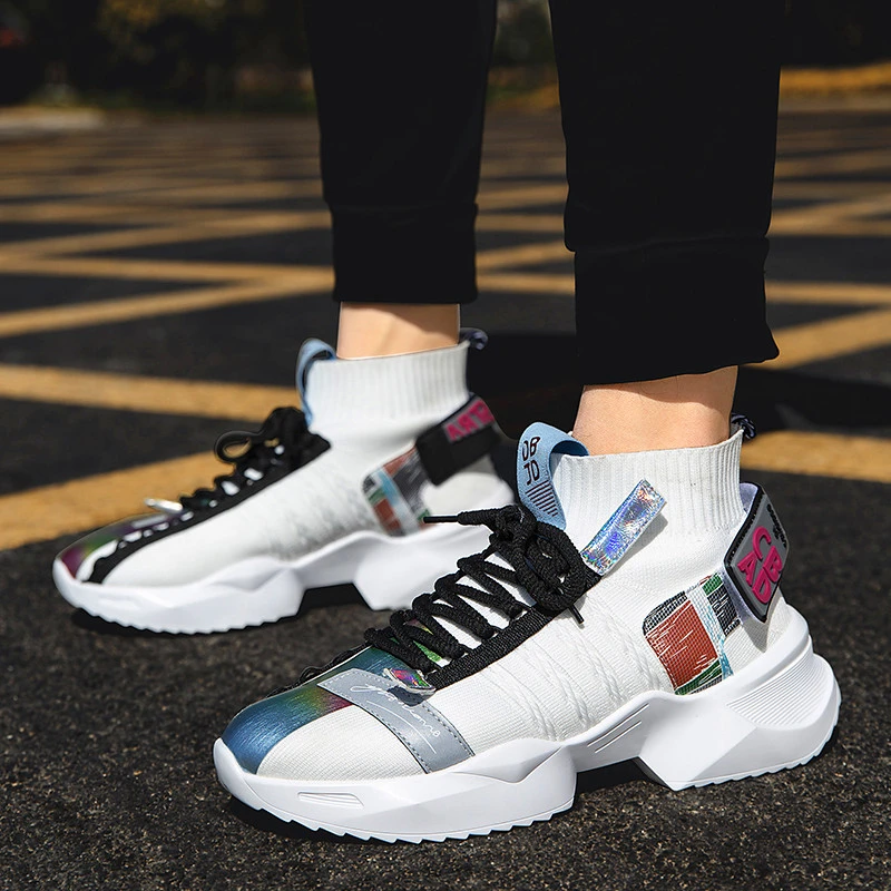 black high top hip hop shoes