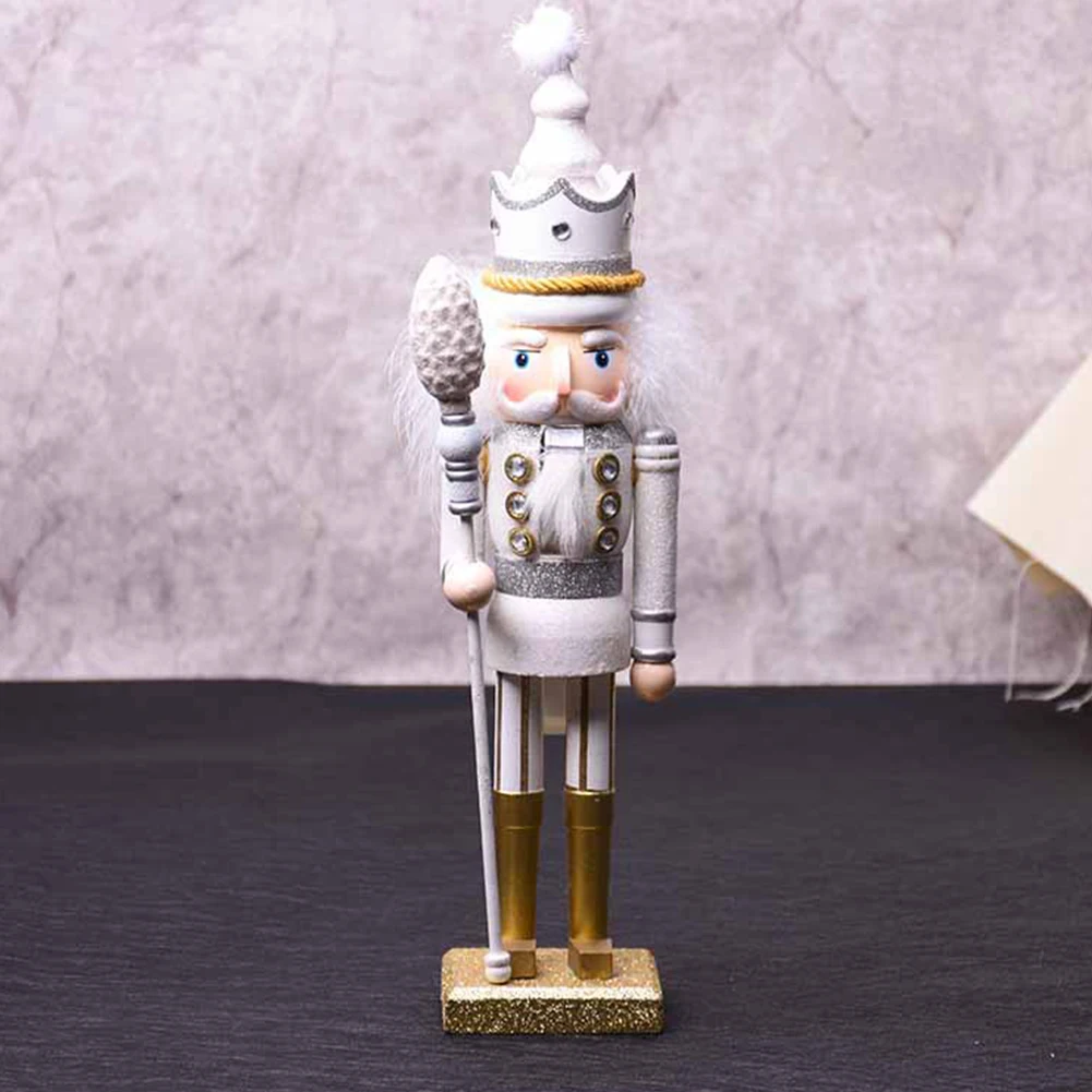 Подарок орнамент миниатюрные статуэтки свободно стоящий Рождественский Декор дома ремесла деревянная игрушка "Щелкунчик" грецкие солдатики офис блеск