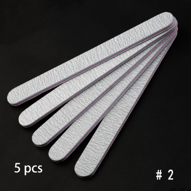 multi-shape sandpaper nail file lime double-sided sanding buffer block, gray nail file for UV gel polishing manicure tools