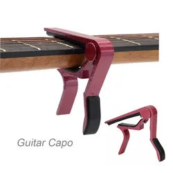 Capodastre de guitare en métal, accessoires universels, pièces en alliage d'aluminium, acoustique classique, réglable, changement rapide, clé de serrage pour guitare 