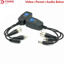 8MP Passive RJ45 Video Balun HD Power Video Audio 3 IN 1 8MP Twisted Pair BNC Coax Transmitter For 4K AHD CVI TVI Camera