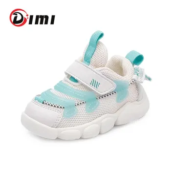 

DIMI 2020 Spring New Kids Baby Shoes Soft Non-slip Infant First Walkers Mesh Breathable Baby Sneakers Girl Boy Toddler Shoes