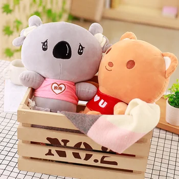 

38cm 50cm Cute Koala/bear Cartoon Animal Orange Bear Gray Koala Girls Doll Kid Toy