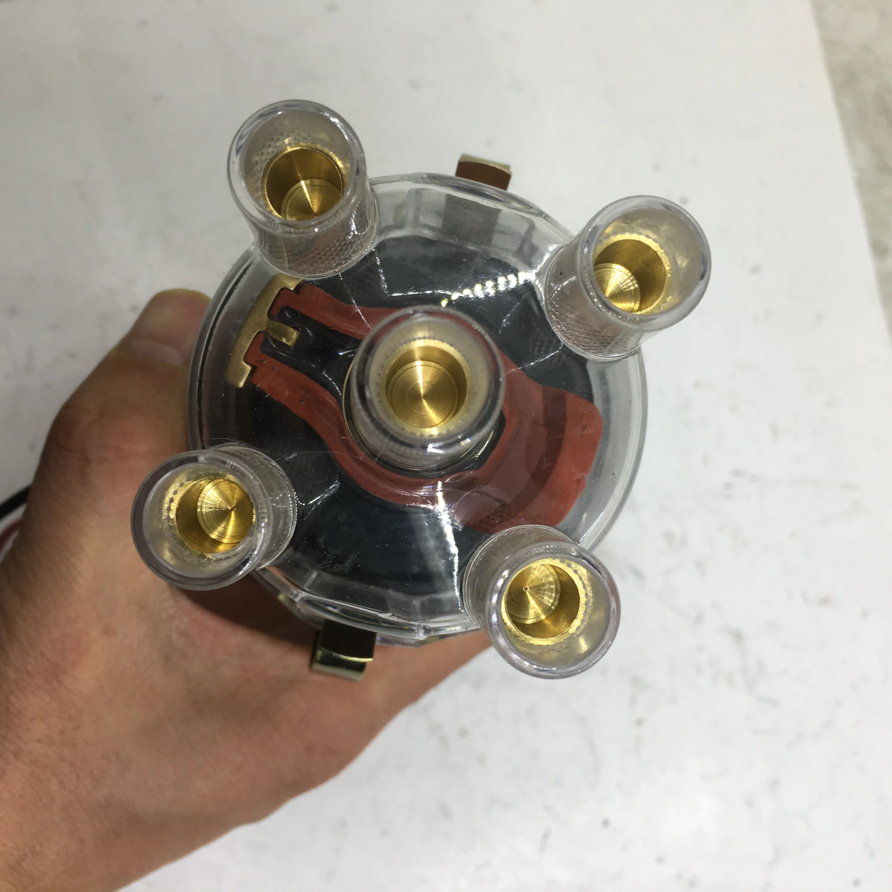 SherryBerg electronic distributor 009 / 094 Centrifugal Advance Distributor Chrome For VW 1200-2332cc Engines white clean cap