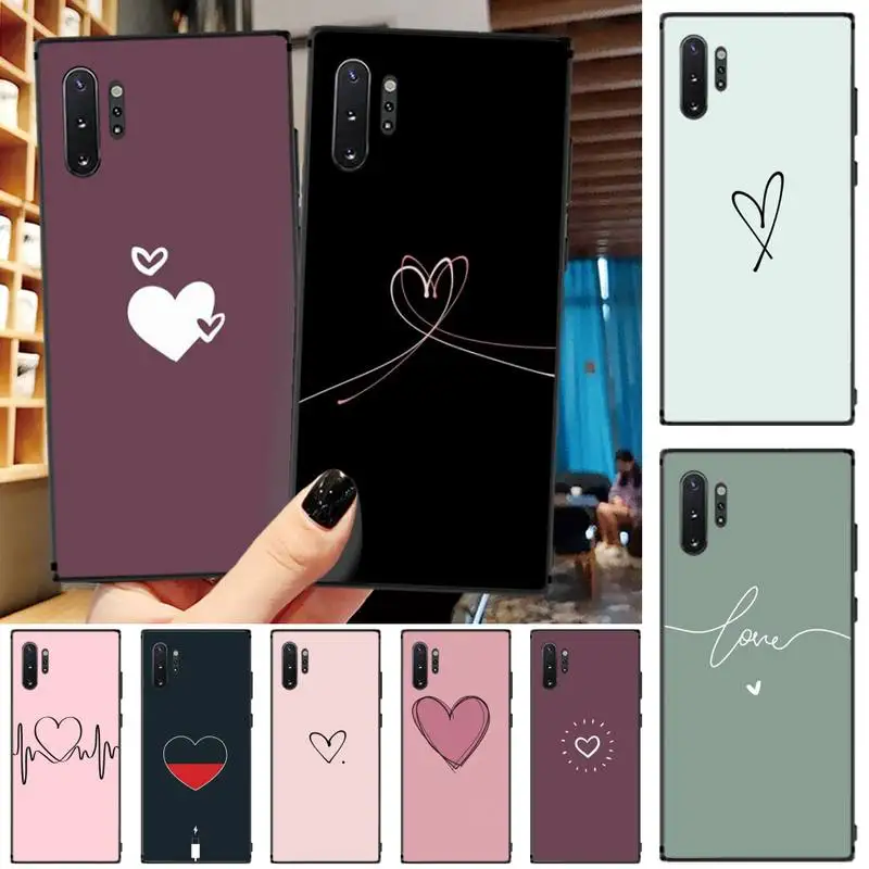 Чехол для телефона LJHYDFCNB парная Любовь Сердце чехол Samsung Galaxy Note3 4 5 7 8 9 10 Pro M10 20 30 A3 2