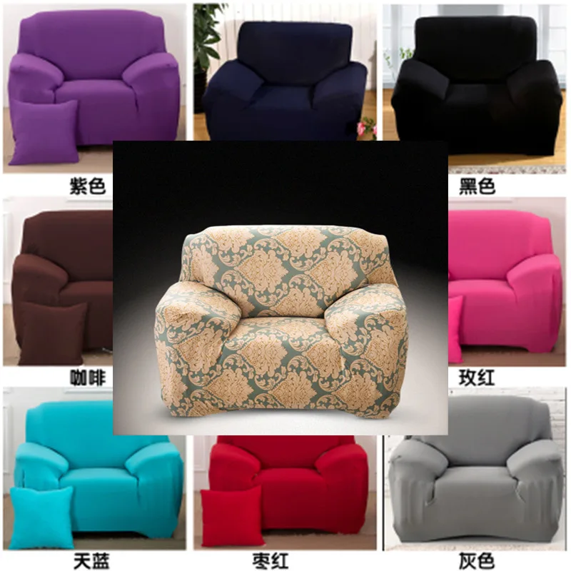 

High Elastic Sofa Cover for Living Room L Shape Armchair Cover Single/Two/Three Seat All-inclusive Non-slip Couch Cover