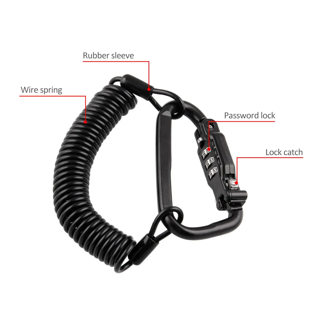 Замок для мотоциклетного шлема и жесткий комбинированный штифт замок карабин мотоциклетный велосипедный шлем замок автомобильный Стайлинг подвесной крючок