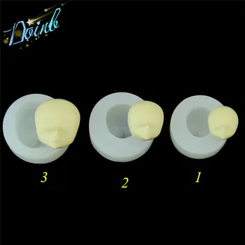 

Doinb Universal proportional face silica gel fudge mold cake decoration tool candy chocolate fudge mold