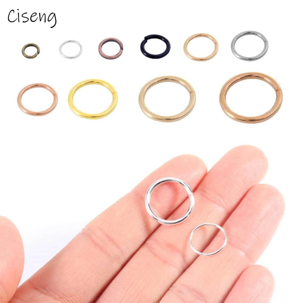 

Ciseng 200pcs/lot 3/4/5mm Metal Jump Rings Silver/Gold/Bronze Color Split Rings Connectors For Diy Jewelry Finding Making