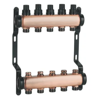 

household Underfloor Heating Manifold stainless steel floor/water heating manifold water separeter for 1/2 pex