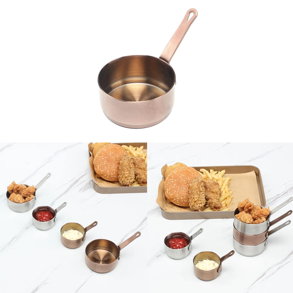 Cooking Tools Mini Soup Butter Pot with Handle Sauce Pan for Steel Milk Heating
