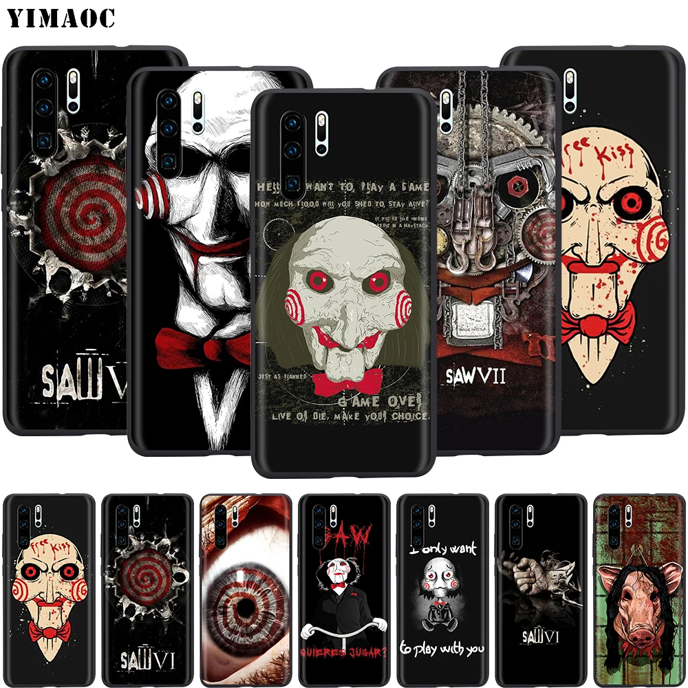 Ужасный силиконовый чехол YIMAOC Saw для Huawei Mate 10 P8 P9 P10 P20 Lite Pro P Y7 Y9 Smart Mini 2017 2018 |