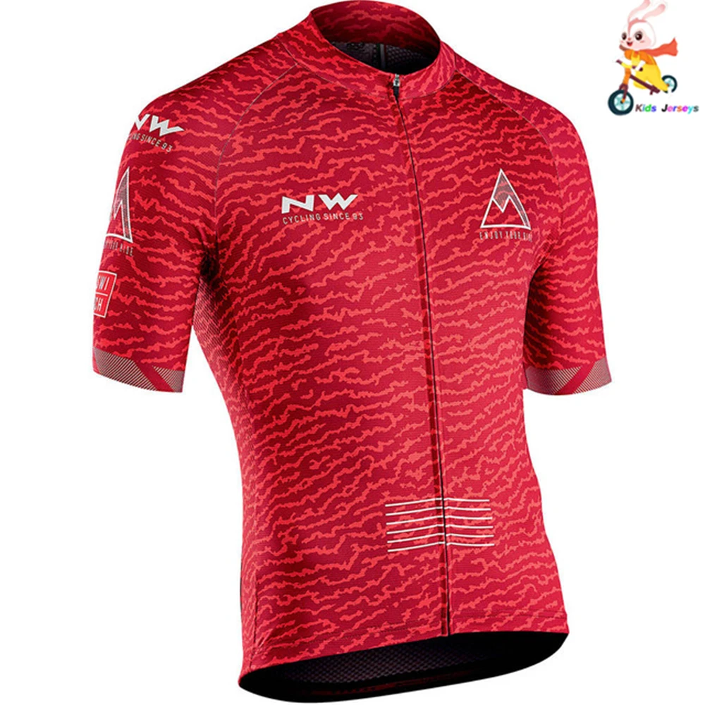 only jerseys Northwave Детский комплект для велоспорта Pro Team Cycle Jersey Mtb с коротким рукавом, Майки для велоспорта, одежда для девочек и мальчиков, комплект одежды для велоспорта - Цвет: only jerseys