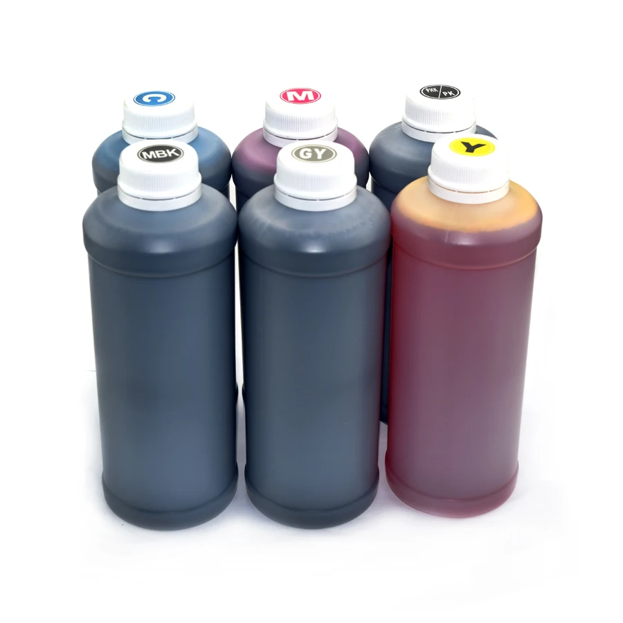 1Liter Waterbased Pigment and Dye Ink for HP72 for HP Designjet T610 T620 T770 T790 T1100 T1120 T1200 T1300 T2300 Printer