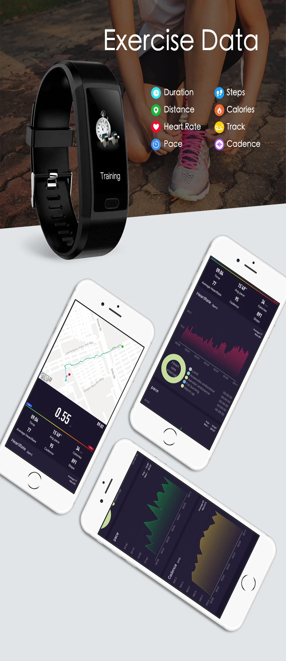 T12 Smartband пульсометр Монитор артериального давления спортивный фитнес-трекер умный Браслет Водонепроницаемый спортивный браслет для мужчин и женщин