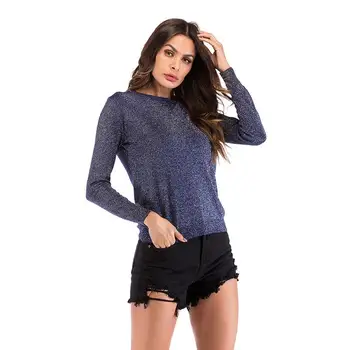 

Women 'S Knit Sweater Women Long Sleeve Antumn Solid Pullovers Women Sequin Slim Pull Femme Winter Women Sweater Pink