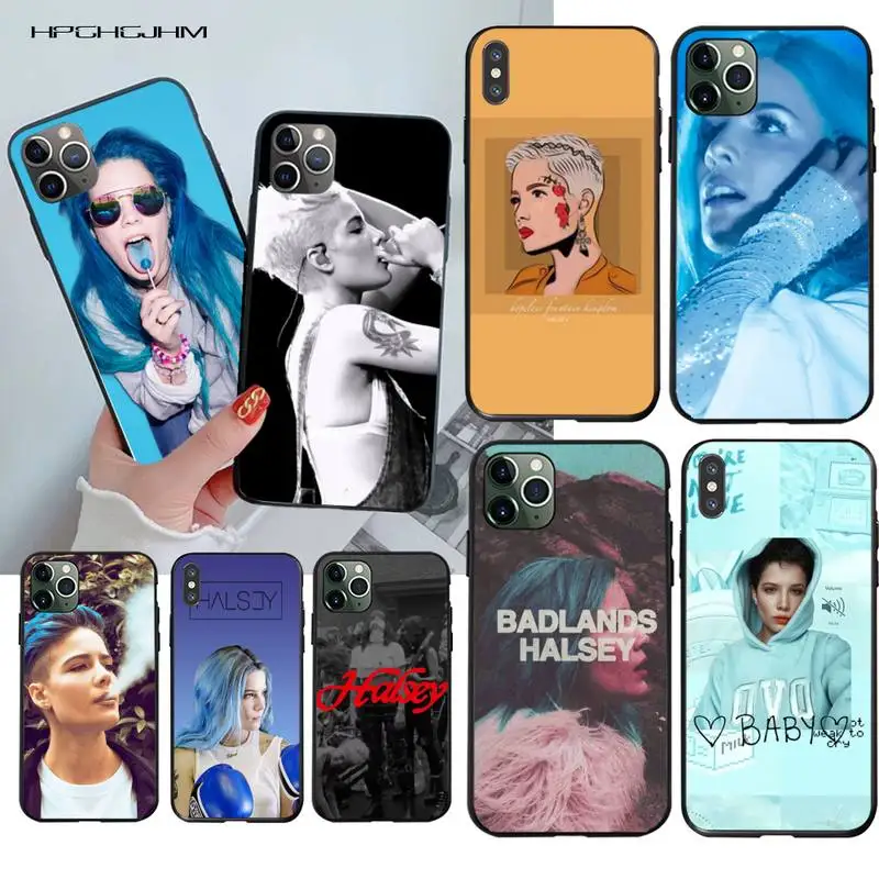 Мягкий чехол из ТПУ HPCHCJHM Halsey для iPhone 11 pro XS MAX 8 7 6 6S Plus X 5S SE XR|Бамперы| |
