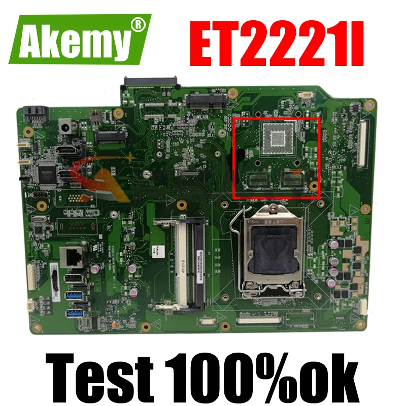 Материнская плата все-в-одном ET2221I REV 1 2 для ASUS ET2221 материнская 90PT00L0-R01000 100%