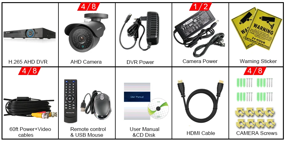 包装-DVR-8CH-室外-36灯