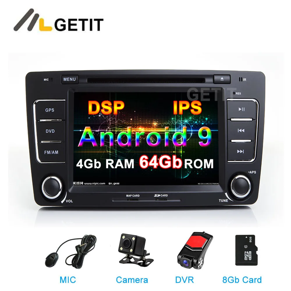 

Android 9 Car DVD Multimedia Player Radio for SKODA Octavia 2009-2012 with WiFi