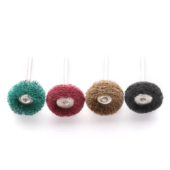 

40pcs Mini Grinding Brush Scouring Pad Abrasive Wheel Nylon Fiber Grinding Sanding Head Buffing Polishing Wheel For Dremel