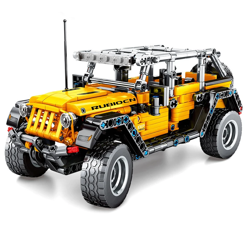 Technic Car Block Toy The Jeep Wrangler SUV модель автомобиля строительные блоки кирпичи игрушки