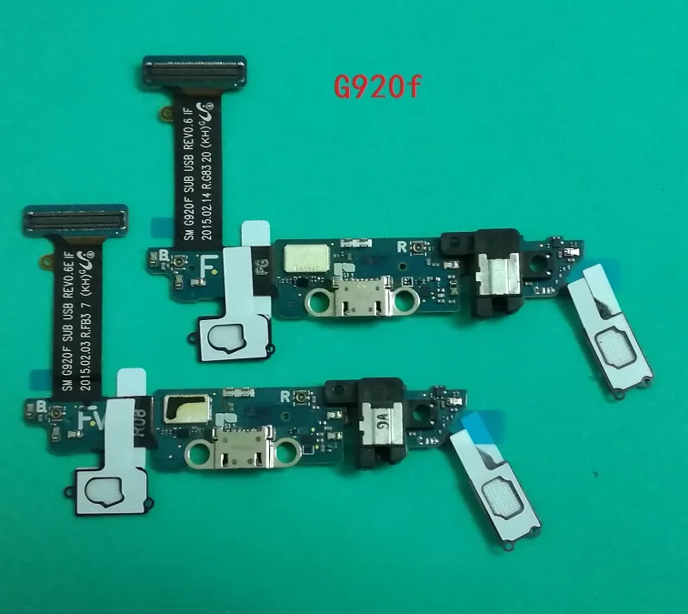 10pcs/lot USB Charger Charging Port Dock Connector Flex Cable For Samsung Galaxy S6 Edge G920F G925F Earphone | Мобильные телефоны