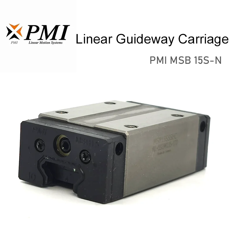 

Taiwan PMI Linear Guideway Carriage Block MSB15S-N MSB15SSS MSB15SSSFC for CO2 Laser Engraving Cutting Machine