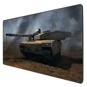

XGZ Tank Large gaming mouse pad mechanical tank pattern HD printing desk pad pc notebook keyboard pad rubber anti-skid support c